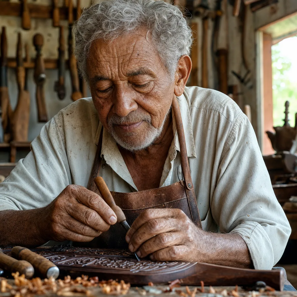 Retrato de artesão brasileiro